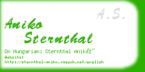 aniko sternthal business card